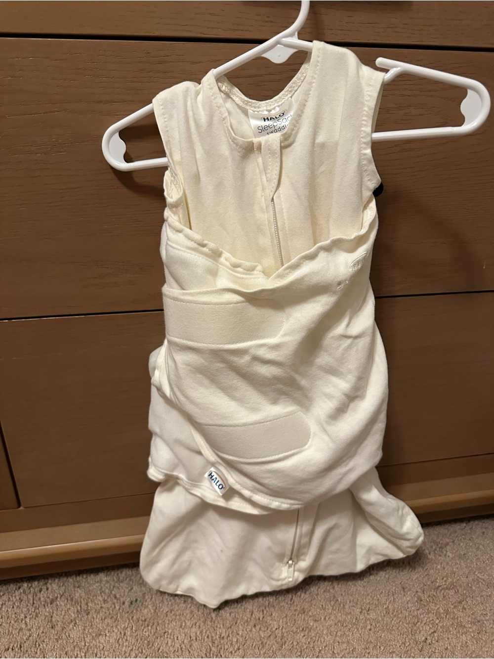 Halo Cream Sleeveless SleepSack Swaddle